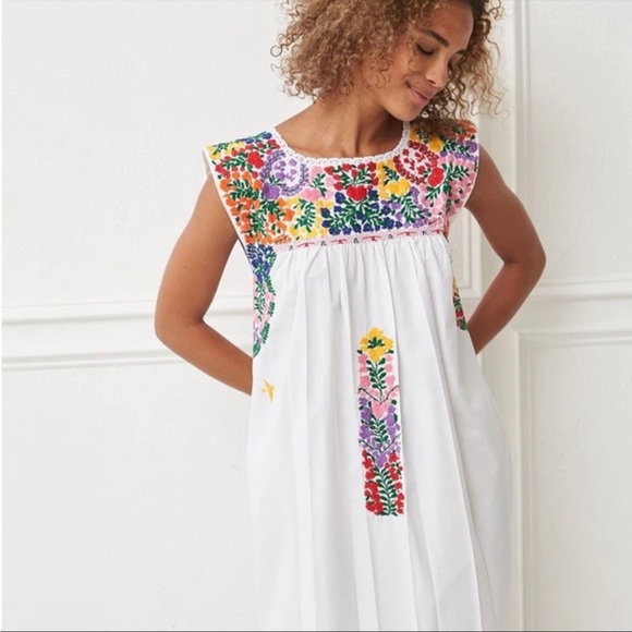 Mi Golondrina Dresses & Skirts - Mi Golondrina Short Flores Dress in Classic Multicolor